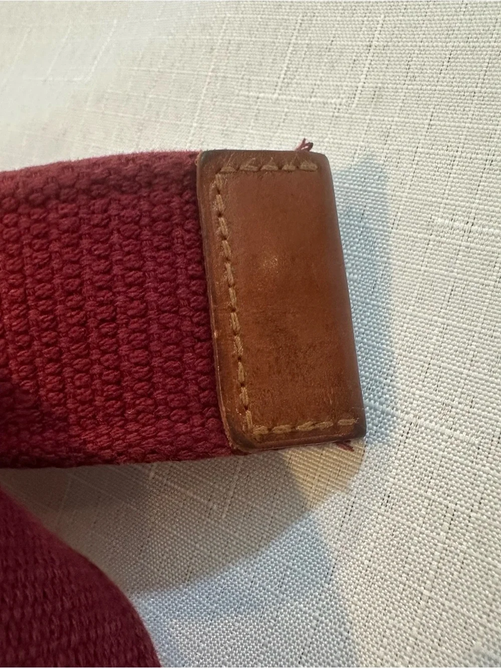 Polo Ralph Lauren Red Web D-Ring Belt One Size